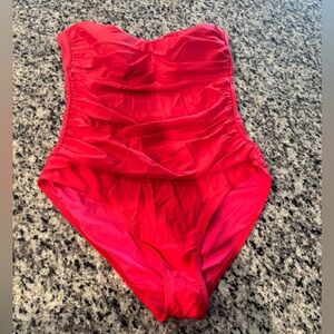 Amazon Ruched Sweetheart Neck Onepiece